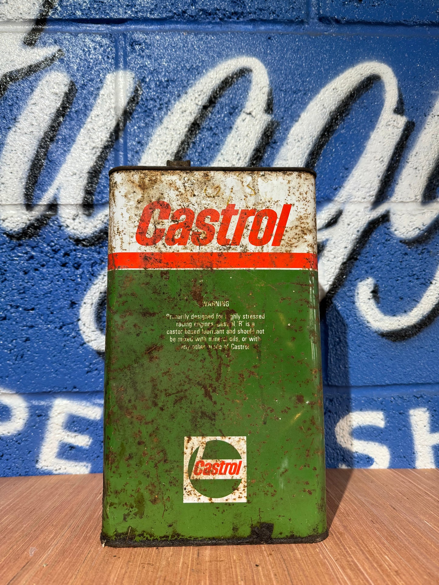 VINTAGE GENUINE CASTROL MOTOR OIL CAN