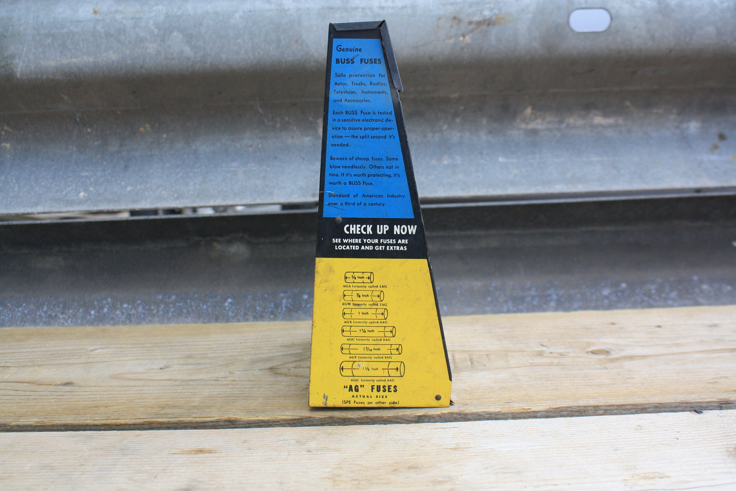 VINTAGE 1950'S BUSS FUSES COUNTERTOP DISPLAY RACK