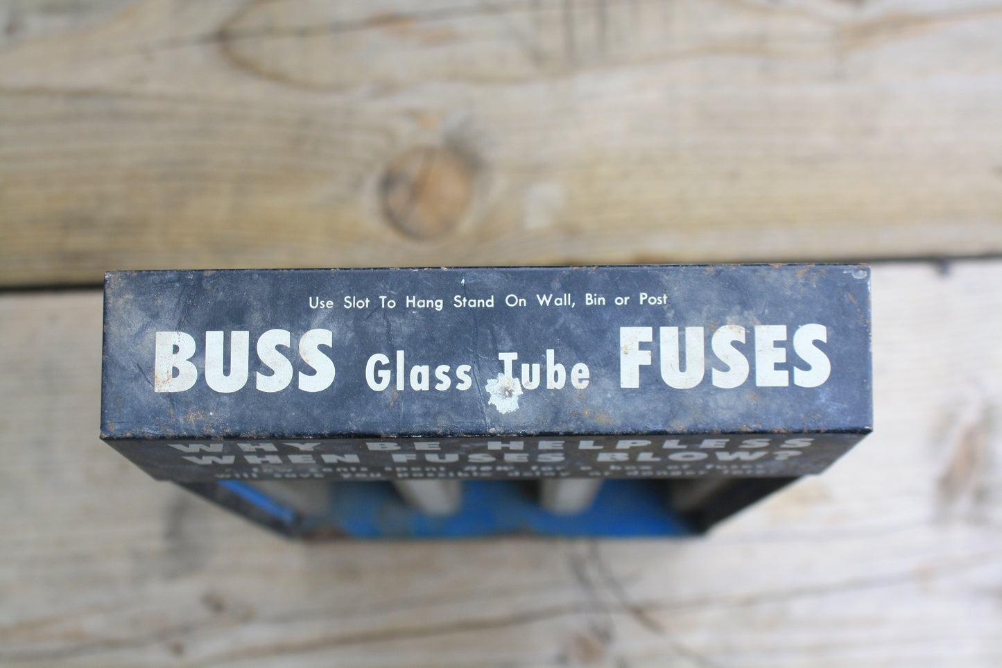 VINTAGE 1950'S BUSS FUSES COUNTERTOP DISPLAY RACK