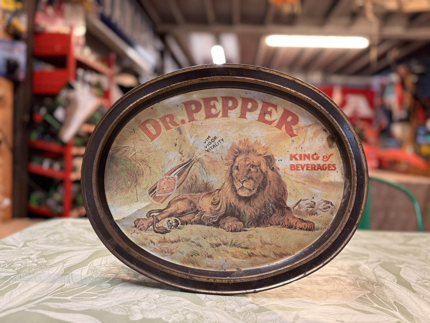 GENUINE VINTAGE 1979 DR.PEPPER KING OF BEVERAGES METAL PLATE