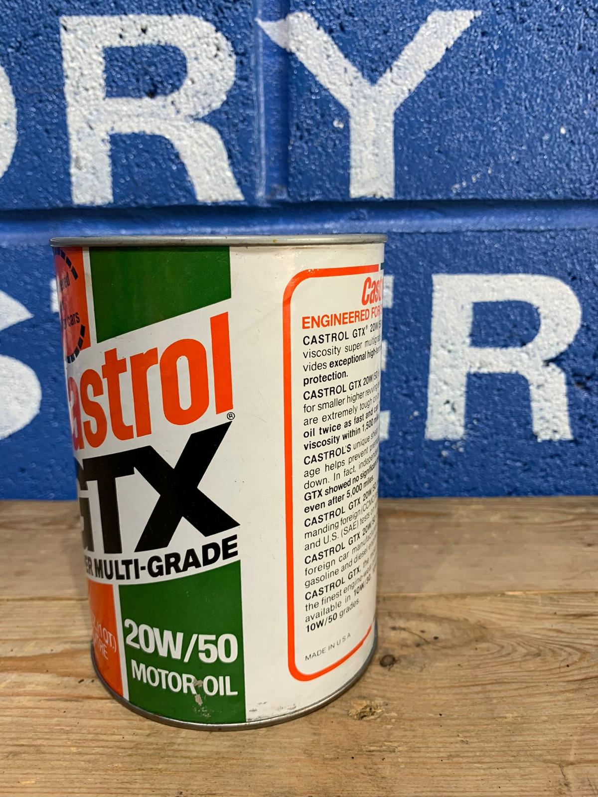 CASTROL GTX SUPER MULTI-GRADE 20W/50 MOROR OIL