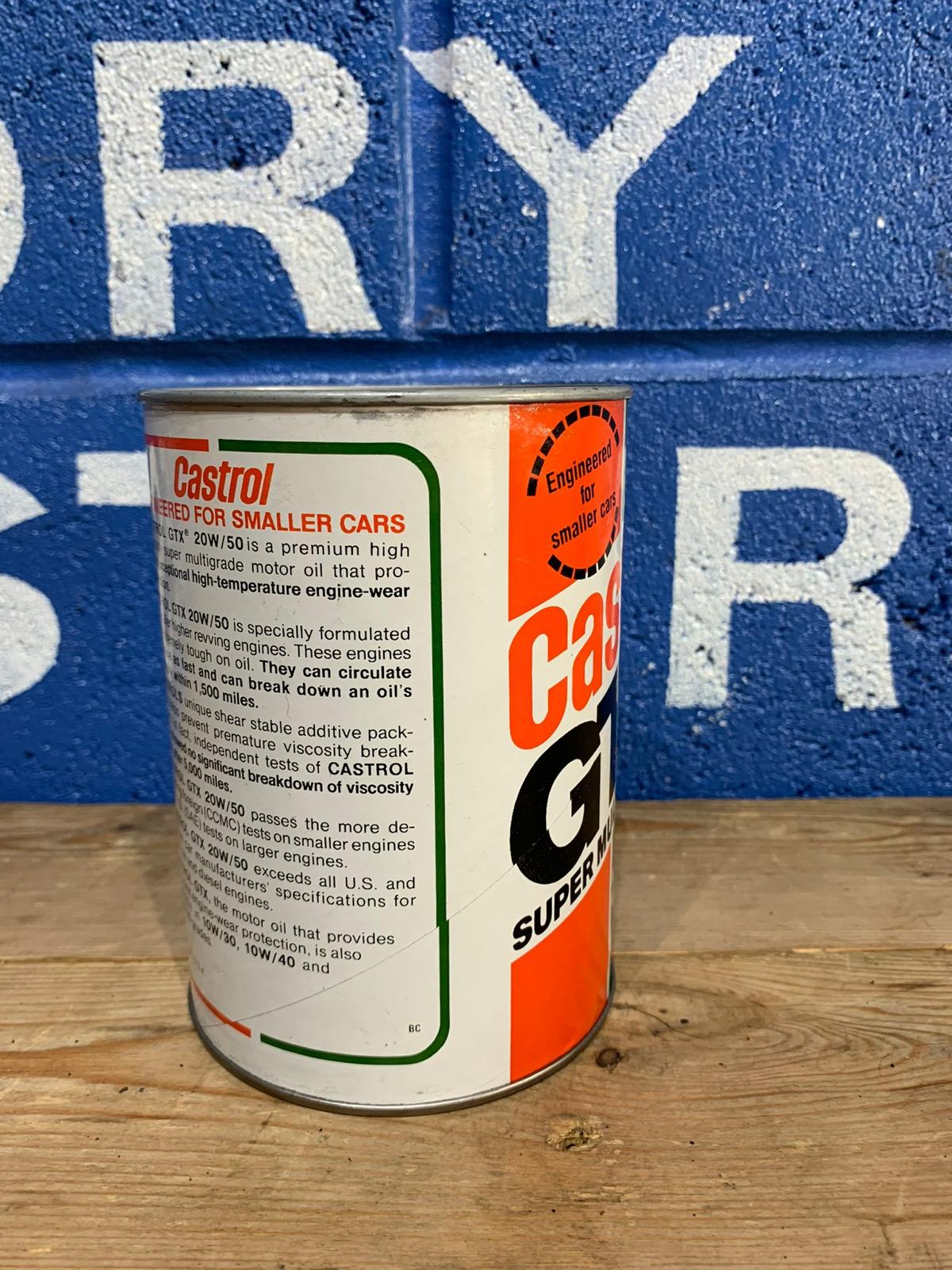 CASTROL GTX SUPER MULTI-GRADE 20W/50 MOROR OIL