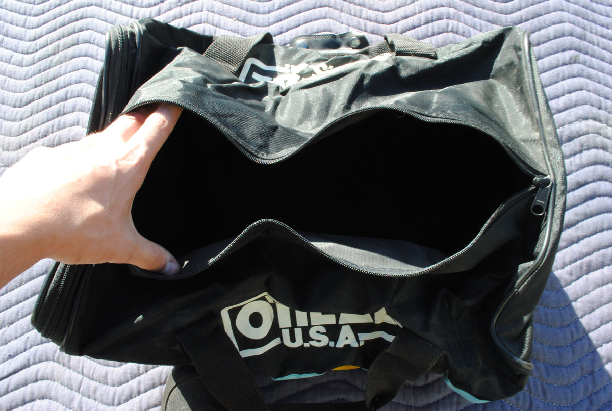 1990s Genuine O'Neal Black Duffel Bag