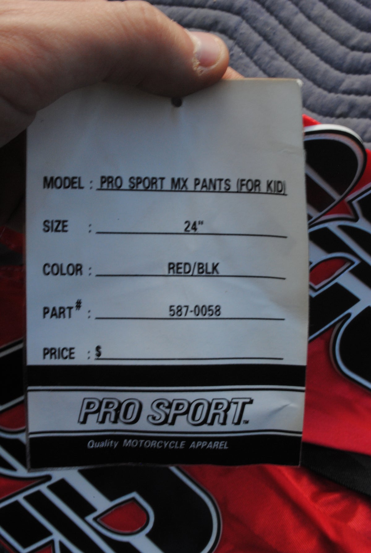 NOS Pro Motocross Racing Trousers Size 24