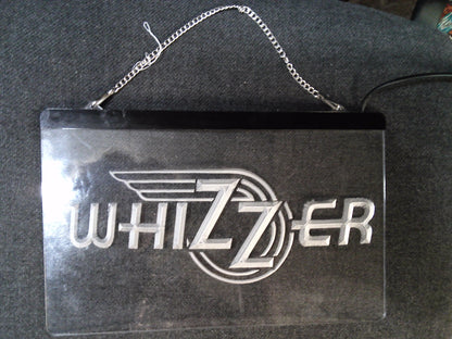Whizzer clear light up sign