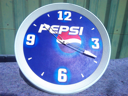 1990s Pepsi wall clock
