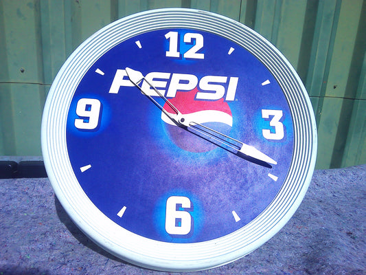 1990s Pepsi wall clock