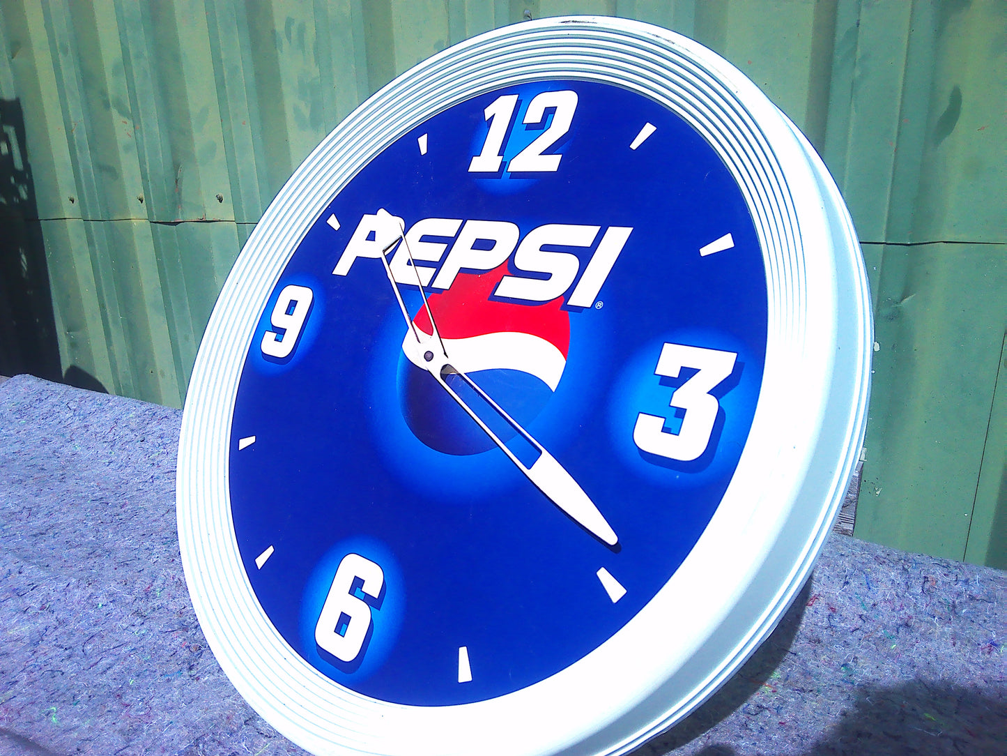 1990s Pepsi wall clock