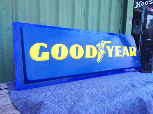 Large Vintage Goodyear plastic sign
