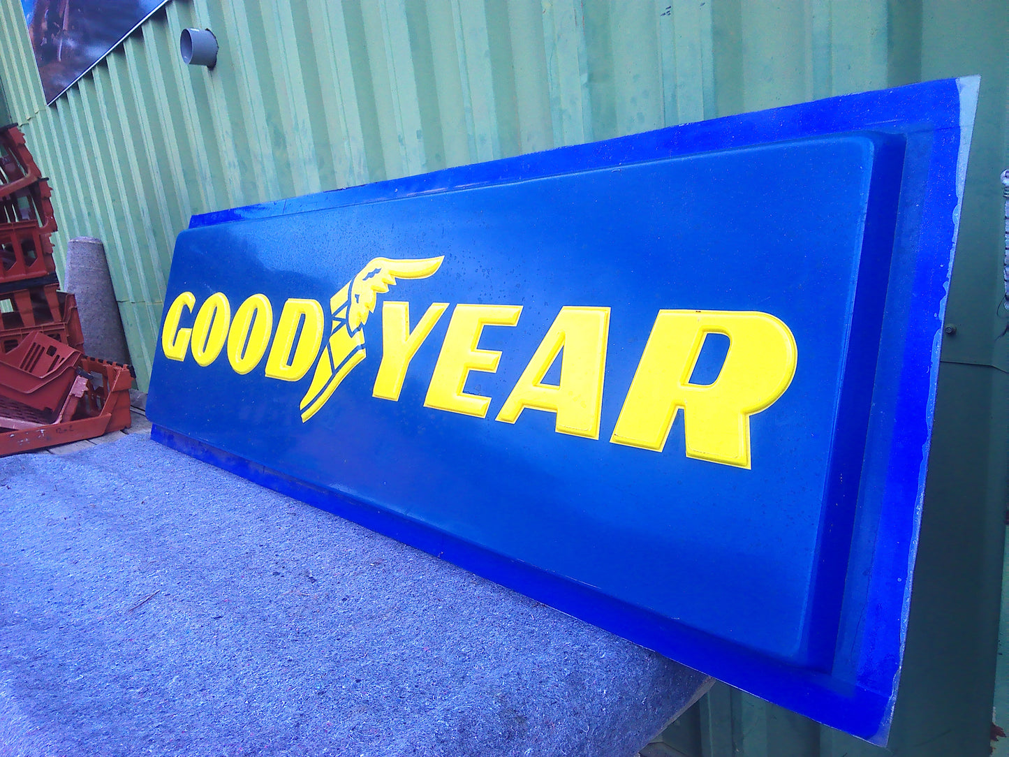Large Vintage Goodyear plastic sign