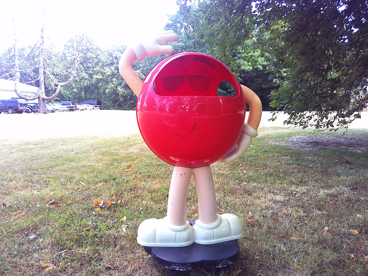 1990s/2000s Giant Red M&M's story display figure