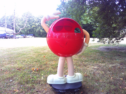 1990s/2000s Giant Red M&M's story display figure