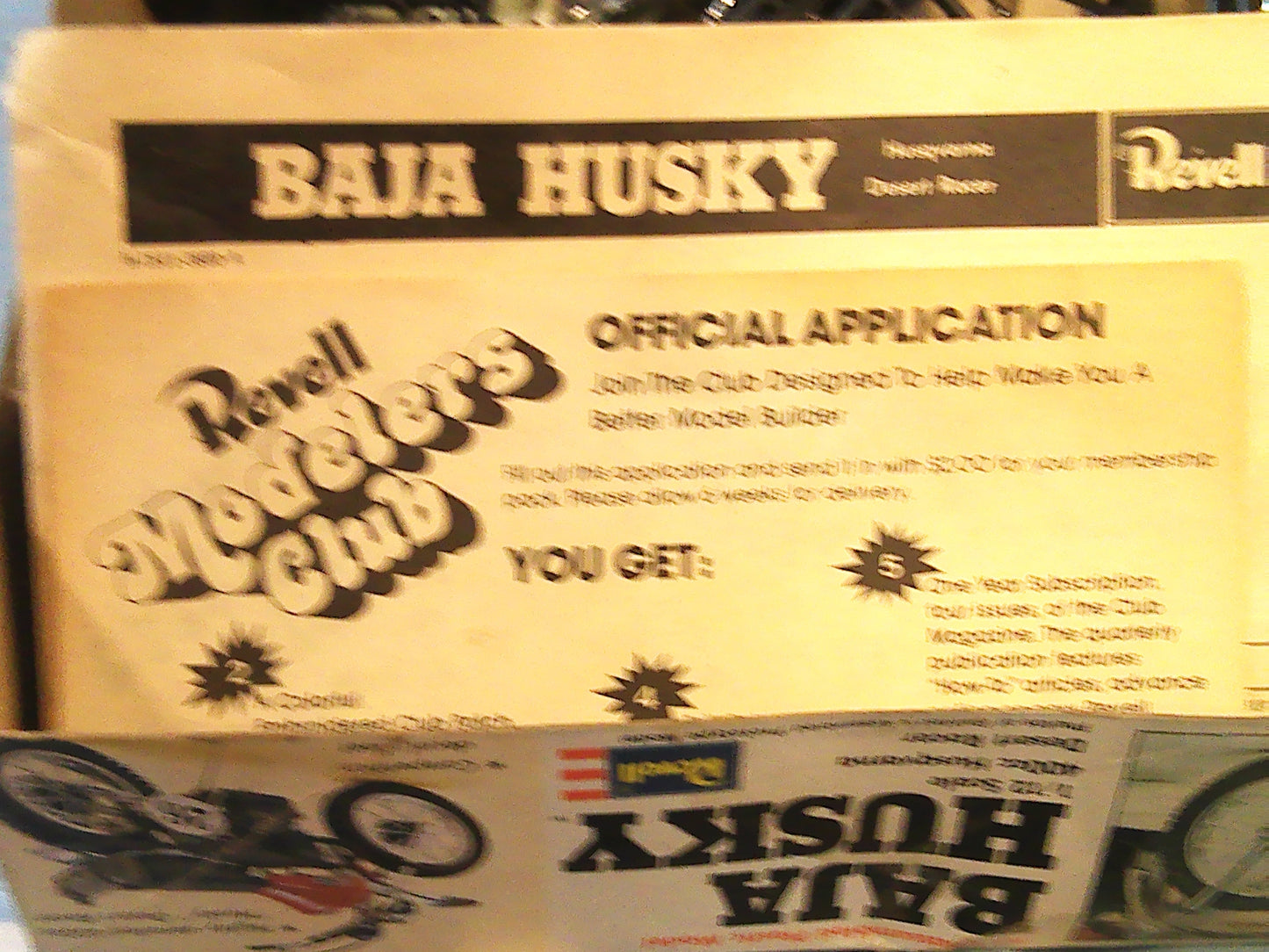 Vintage 1976 Revell 1/12 scale BAJA HUSKY model bike set