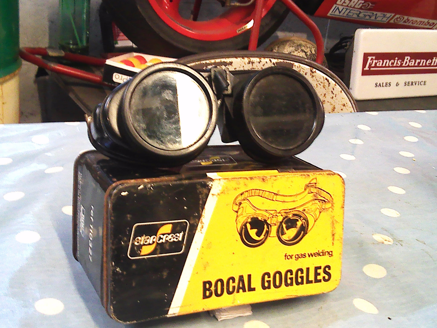 Vintage Starcrest Bocal Gas Welding Goggles Eye Protection