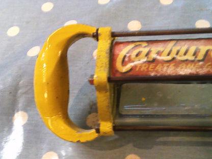 Vintage 1950's Carburol upper cylinder 2 stroke oil shot dispenser