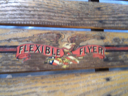 Vintage 1950's Flexible Flyer Steerable Snow Sled Model 47