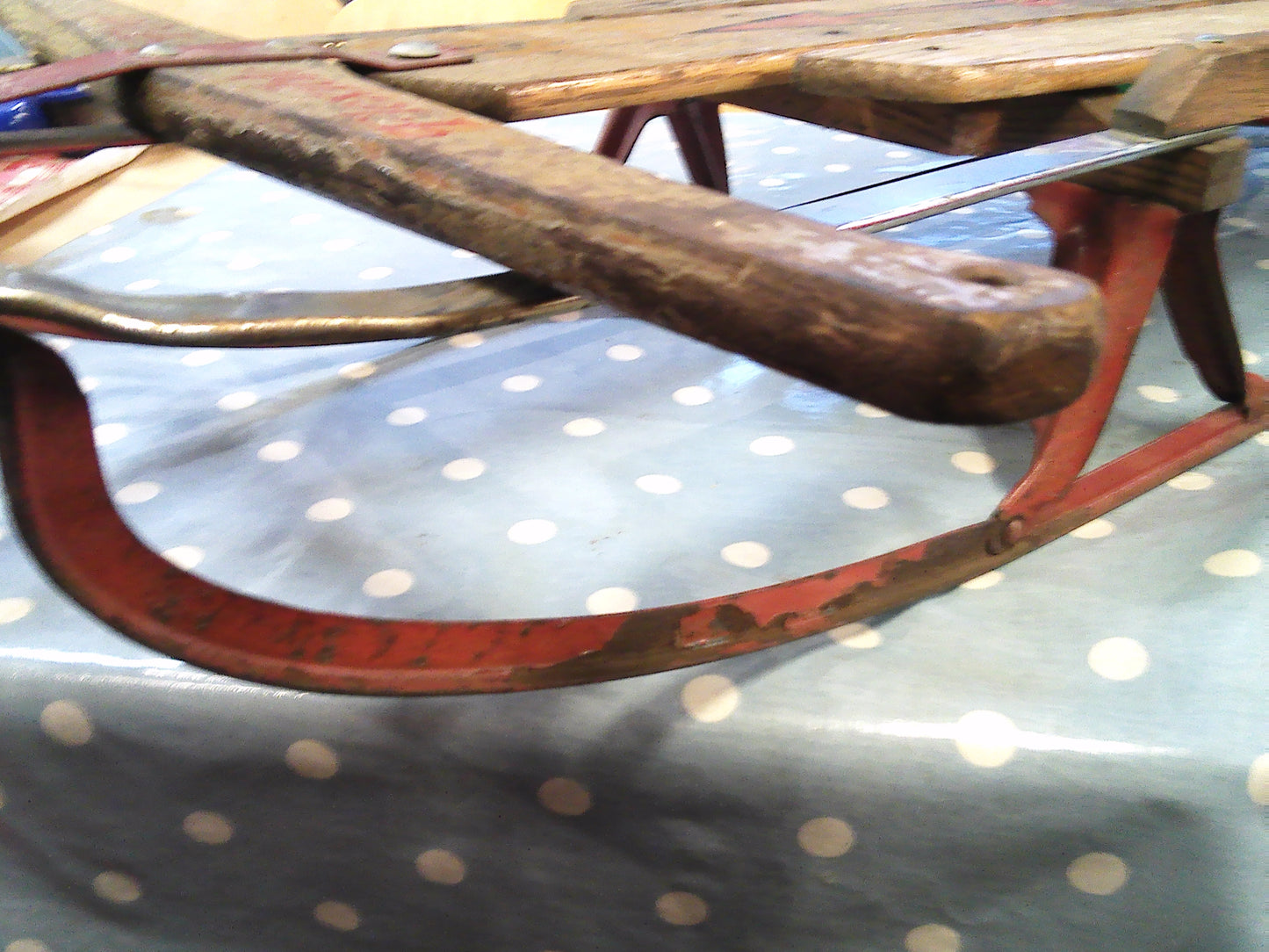 Vintage 1950's Flexible Flyer Steerable Snow Sled Model 47