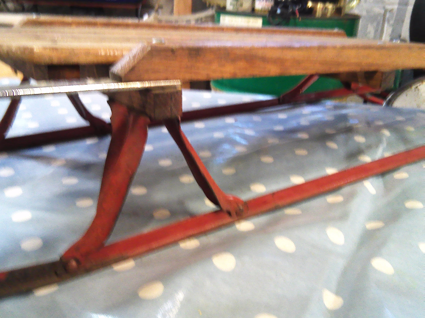 Vintage 1950's Flexible Flyer Steerable Snow Sled Model 47