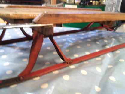 Vintage 1950's Flexible Flyer Steerable Snow Sled Model 47