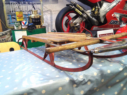 Vintage 1950's Flexible Flyer Steerable Snow Sled Model 47