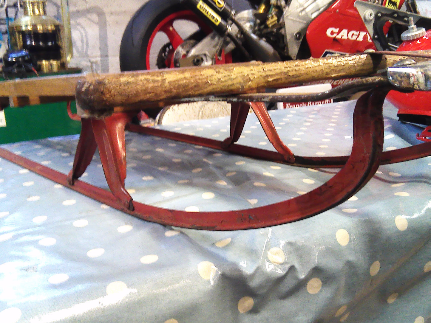 Vintage 1950's Flexible Flyer Steerable Snow Sled Model 47