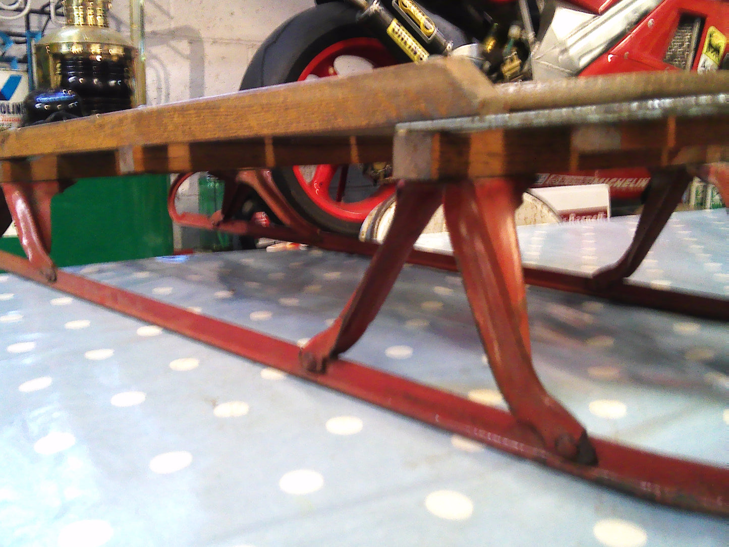 Vintage 1950's Flexible Flyer Steerable Snow Sled Model 47