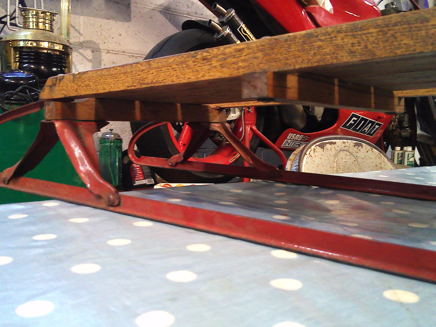 Vintage 1950's Flexible Flyer Steerable Snow Sled Model 47