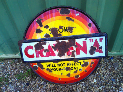 Vinatge Craven A cigerette enamel sign