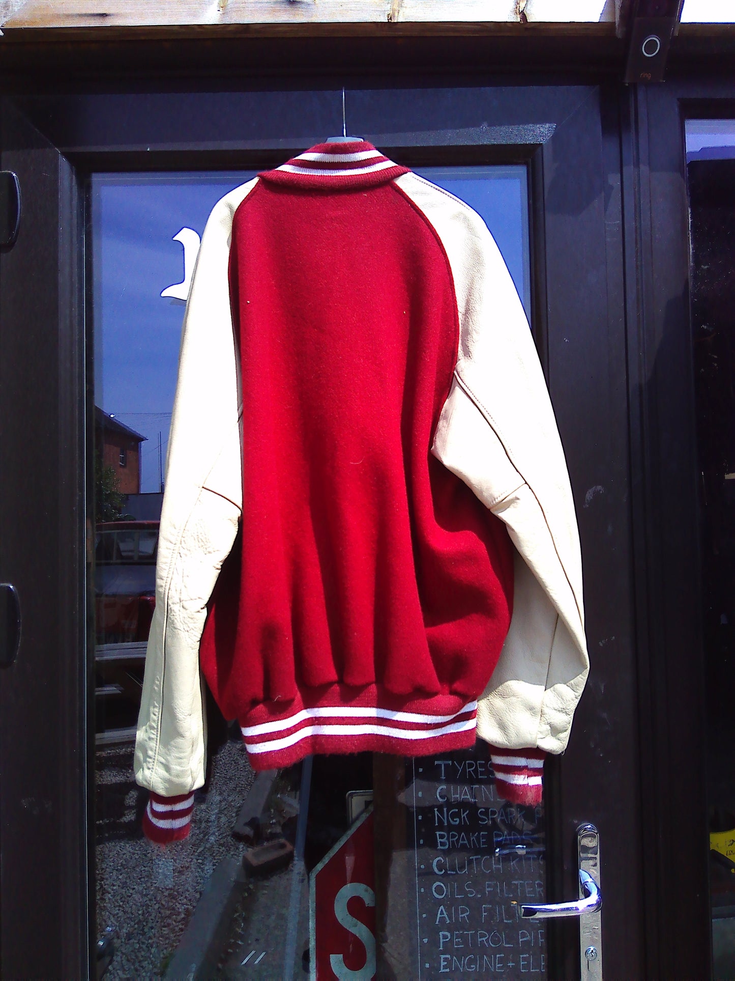 Vintage red varsity jacket