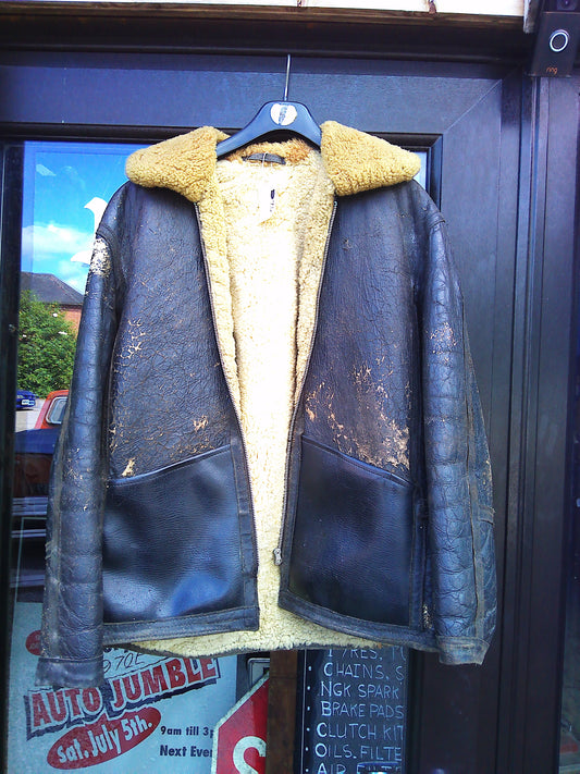 Vintage leather aviator jacket SIZE 44