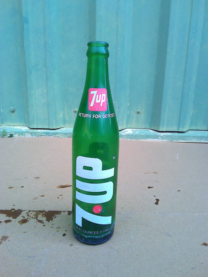 Individual assorted glass soda bottles