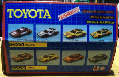 Toyota Friction metal and plastic toy car - Paris-Dakar