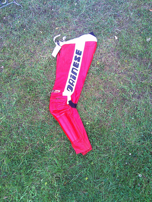 Dianese vintage leather children's racing trousers