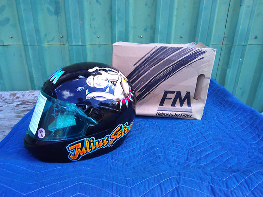 NOS FM Julius Seizer vintage helmet Medium
