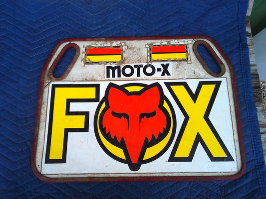 Moto-X Fox vintage racing sign