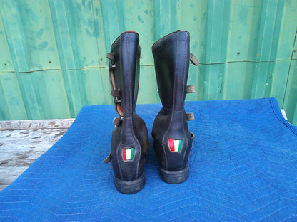 Moto-x Fox vintage refurbished leather racing boots