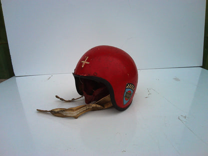 Vintage red children's helmet