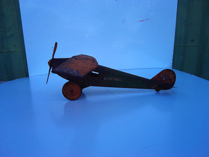 1930s vintage metal toy plane