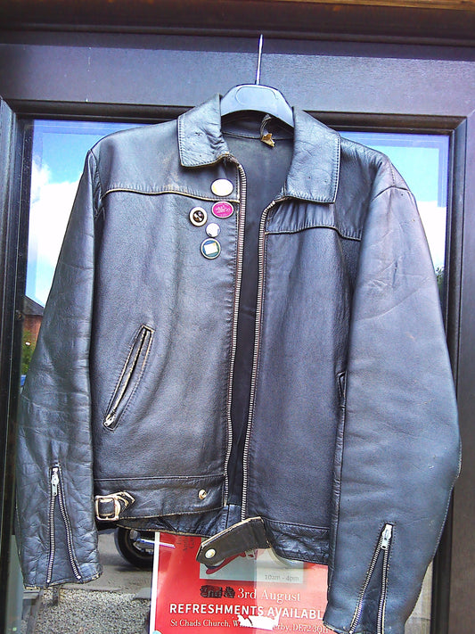 Authentic genuine leather TT jacket