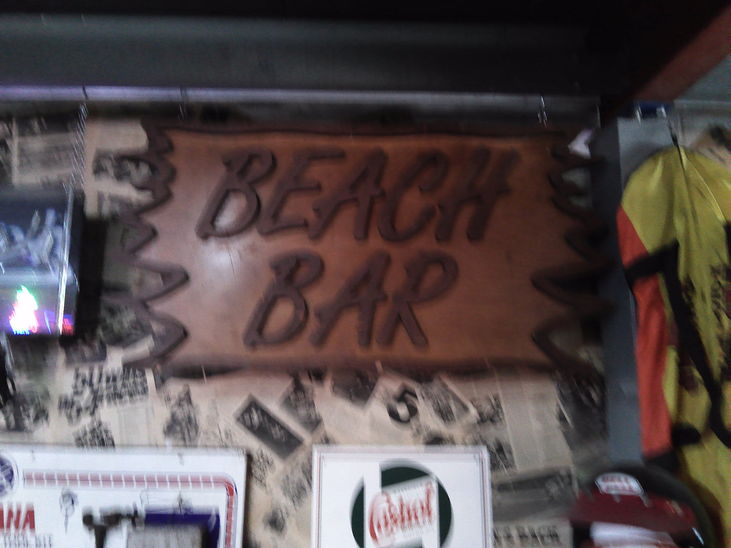 Large Beach Bar wooden sign