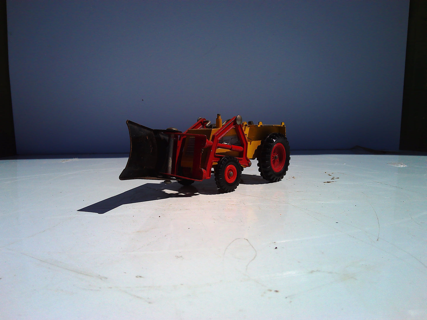Vintage Die Cast Tri-Ang plough toy