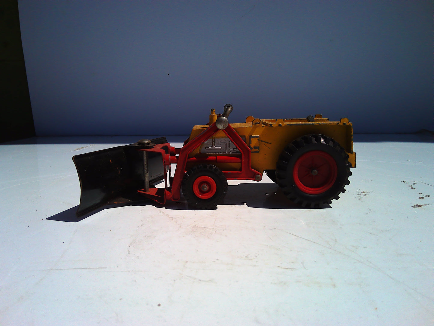 Vintage Die Cast Tri-Ang plough toy