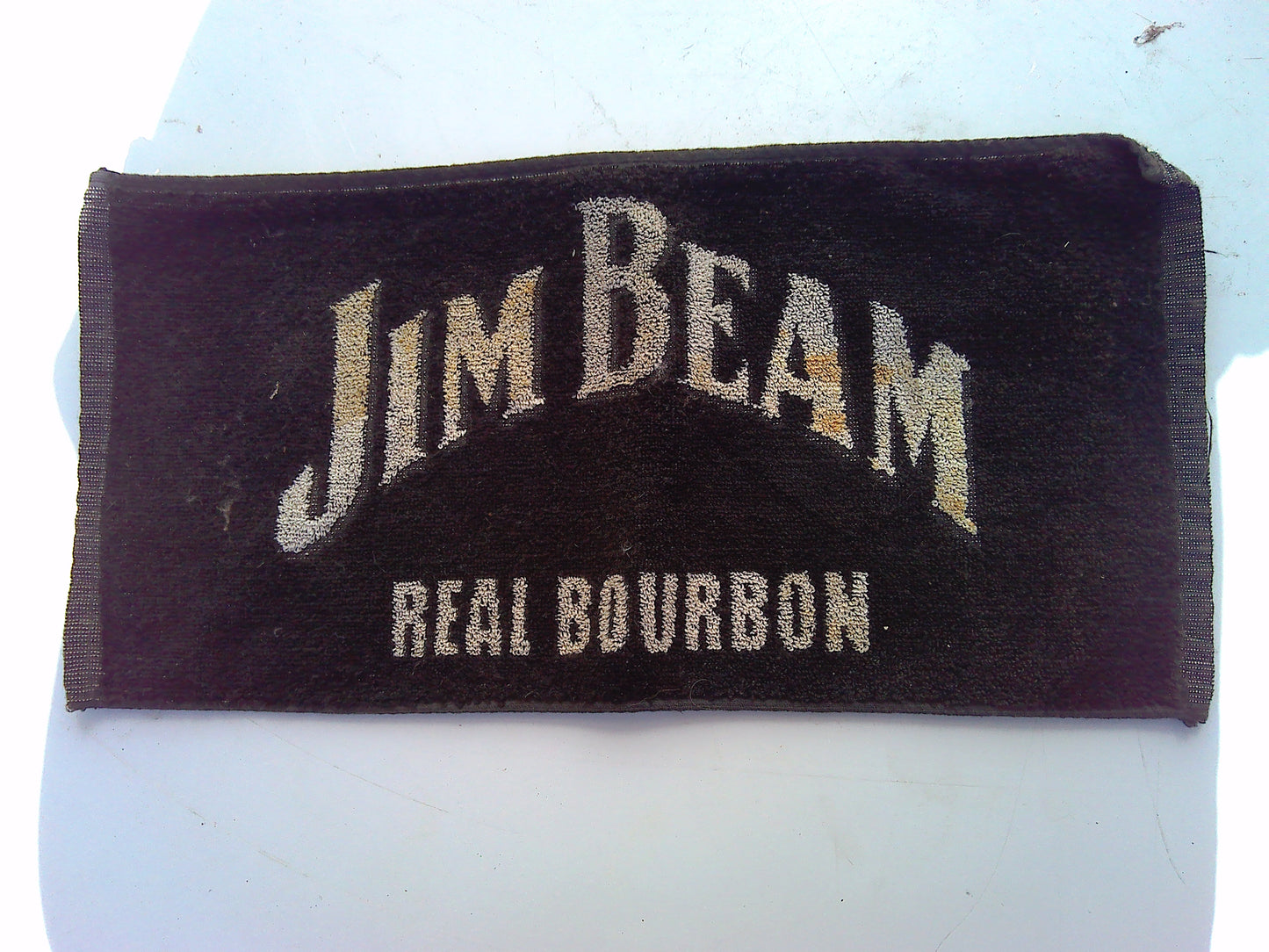 Genuine Jim Bean Real Bourbon flannel/ bar mat