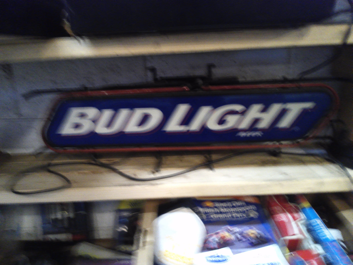 Bud light neon bar sign