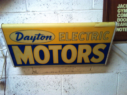 Dayton Electric Motors light up sign