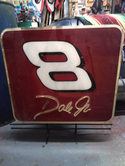 Vintage 8 Dale Jr. NASCAR neon sign