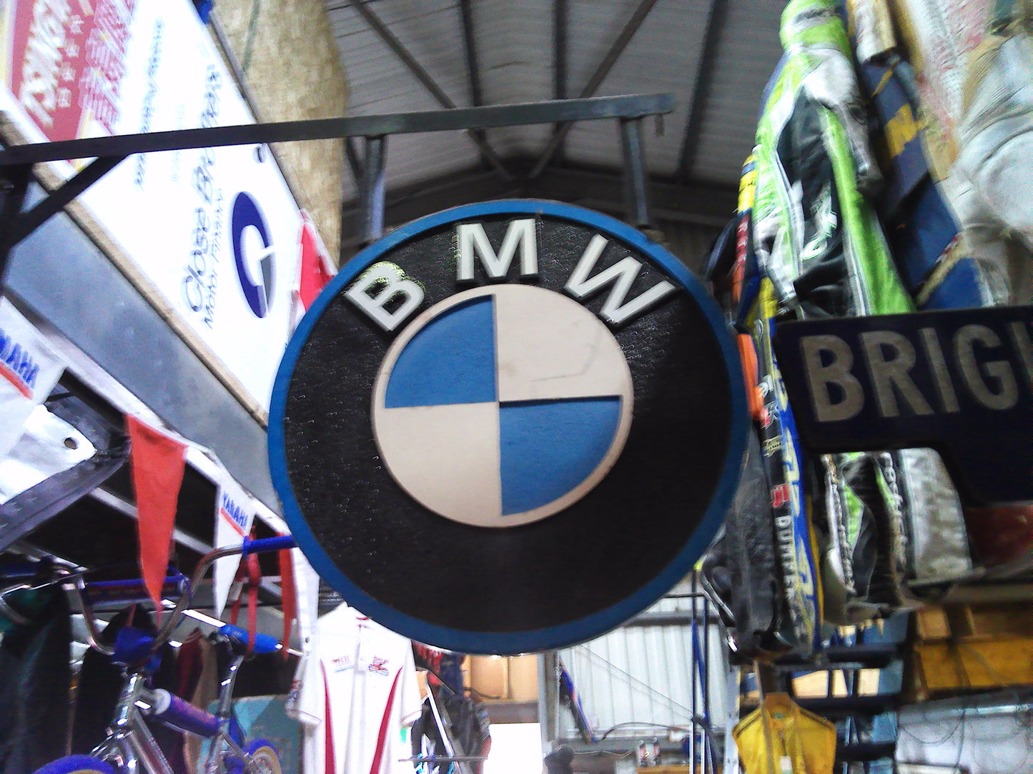 BMW foam dealer hanging sign