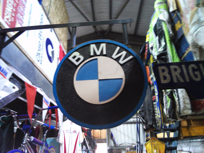 BMW foam dealer hanging sign
