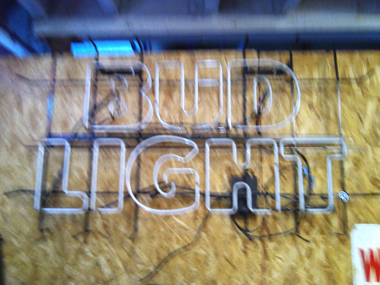 Bud Light large neon light