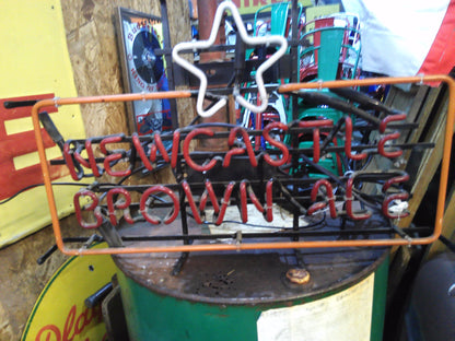 Newcastle Brown Ale neon light